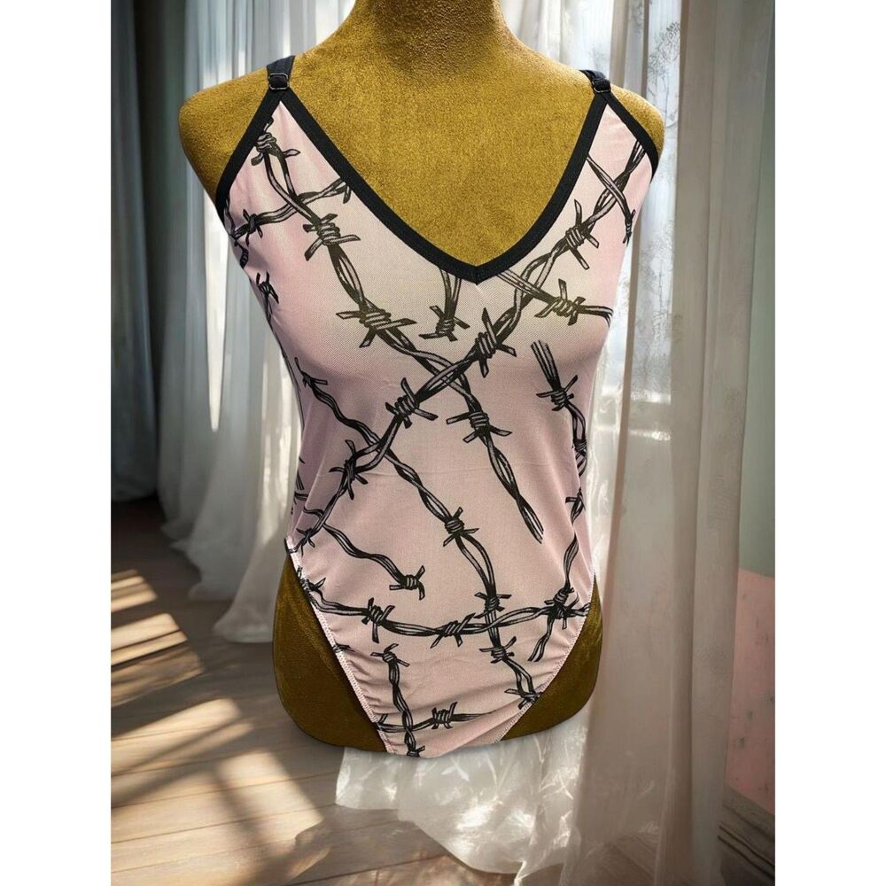 Killstar DollsKill Rave Festival Grunge Punk Feminine NWT Bodysuit Lingerie
